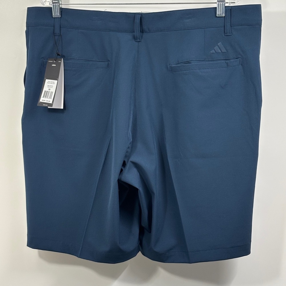 NWT Adidas Men's 38 Woven Golf Shorts Crew Navy 8.5" Business Casual Performance - Picture 5 of 7